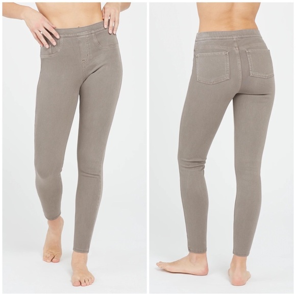 Spanx Jean-ish Leggings Small Gray jeggings stretch comfort casual - Picture 2 of 15